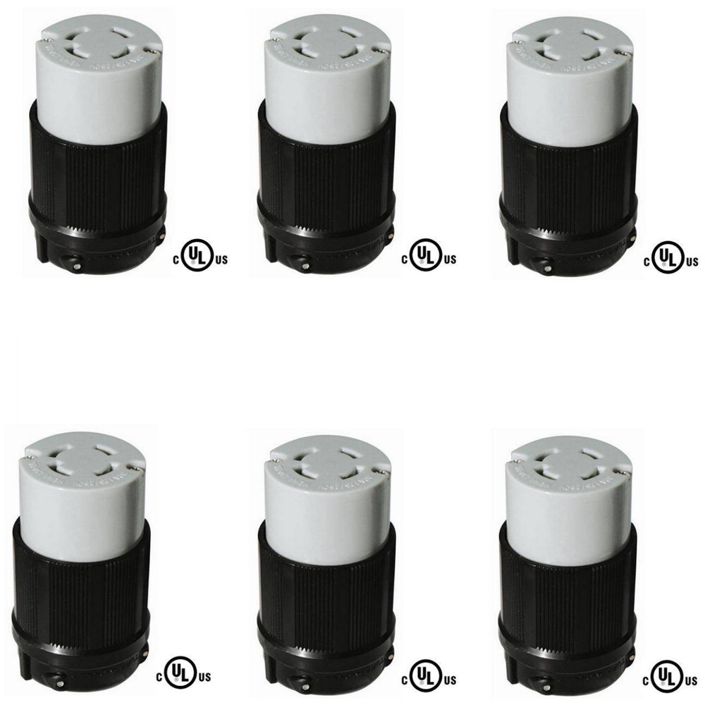OCSParts L14-30R Generator Connector, 30A, 125/250V, NEMA L14-30R (Pack of 6)