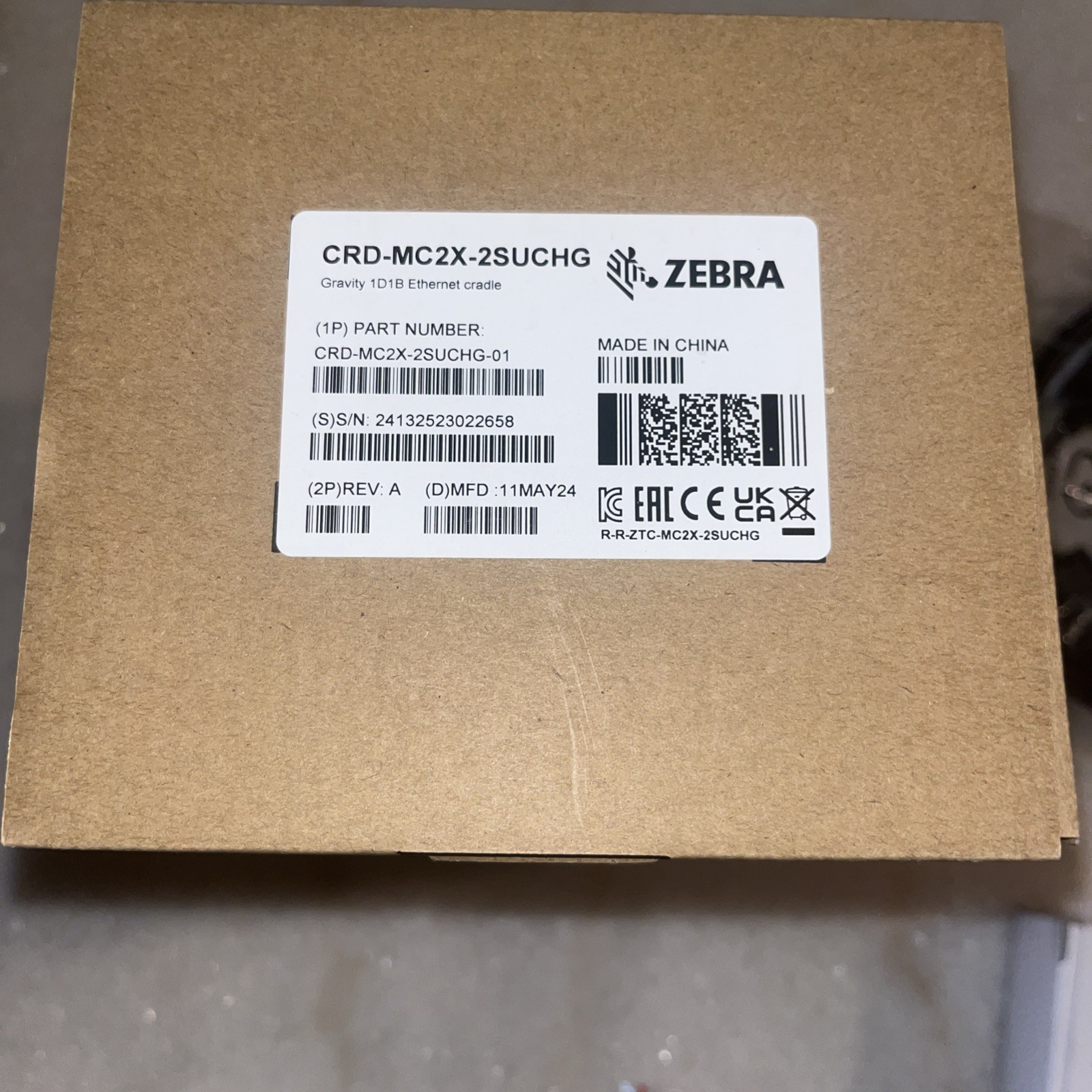 ZEBRA MC2200/MC2700 SINGLE SLOT DOCK CRD-MC2X-2SUCHG-01 | NEW