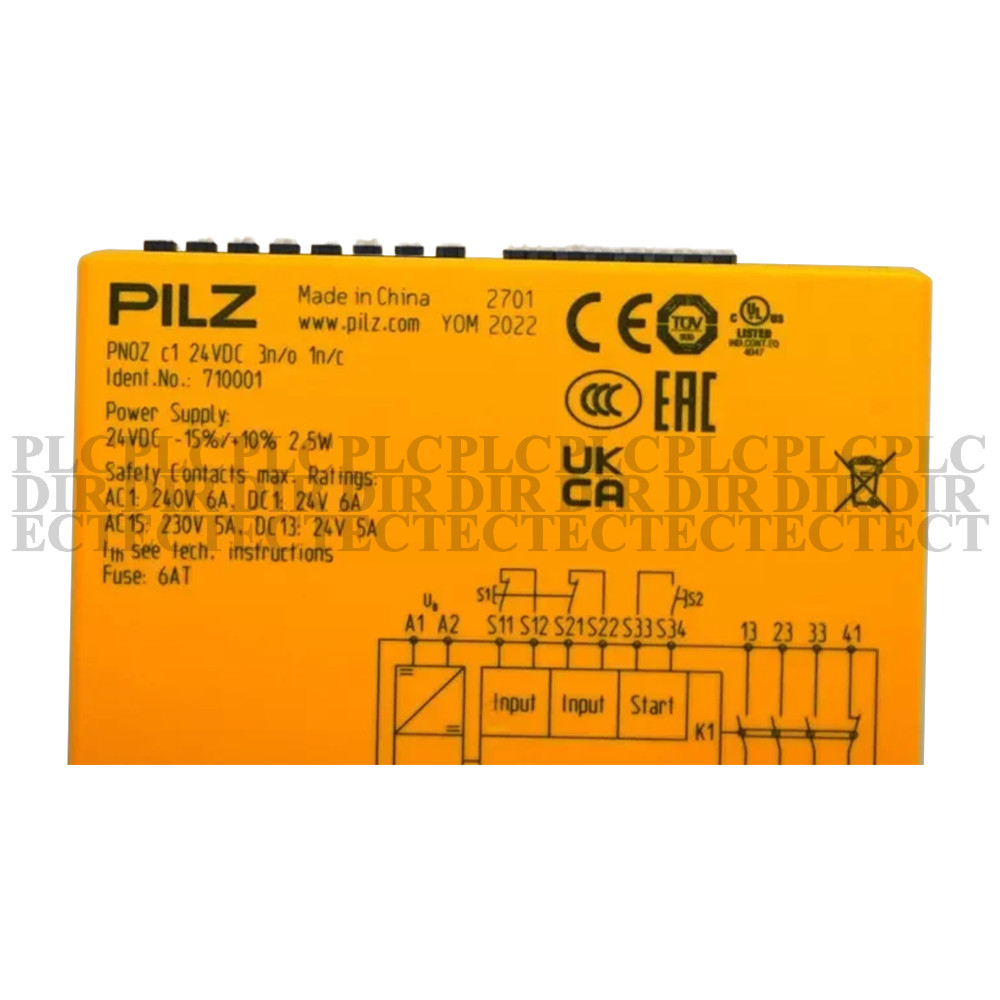 New PILZ PNOZ C1 710001 Safety Relay 24VDC
