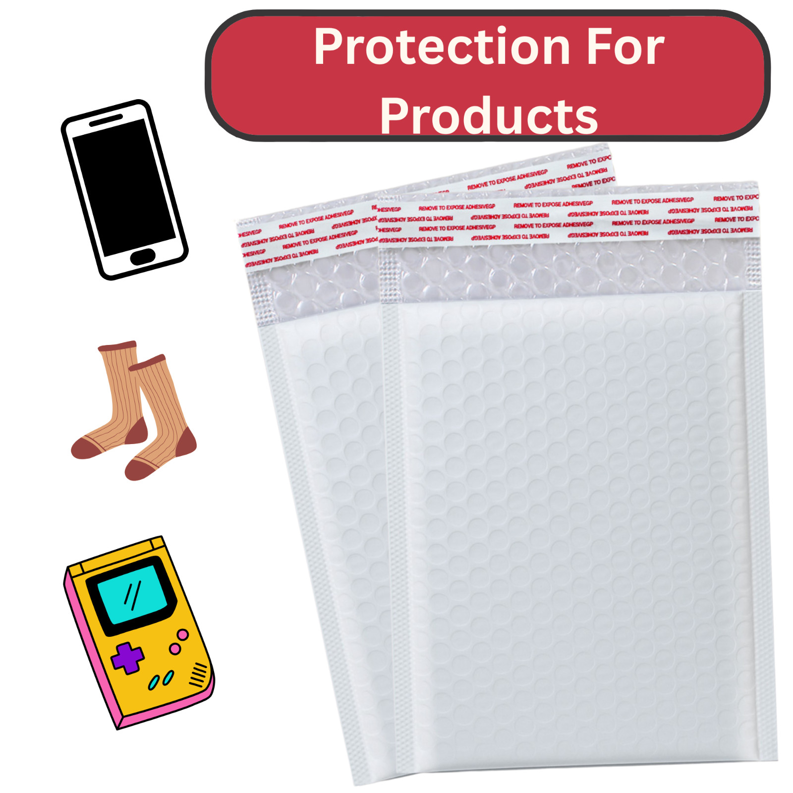 14.25×19″ 25pcs #7 Poly Bubble Mailers Padded Shipping Envelopes Made in USA