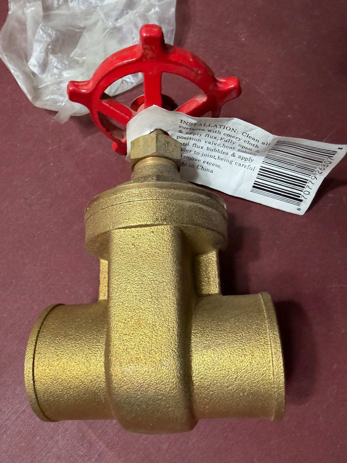 Red White Valve Corp. Brass Gate Valve 1-1/4″, 200 WOG. FIG #268, FREE SHIPPING