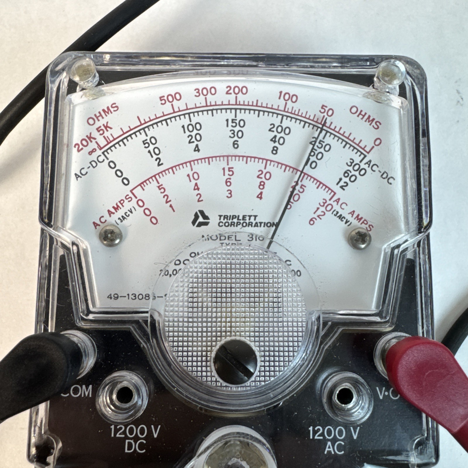 Triplett Model 310 Vintage Multimeter with Probes – New Batterys- Works Perfect!