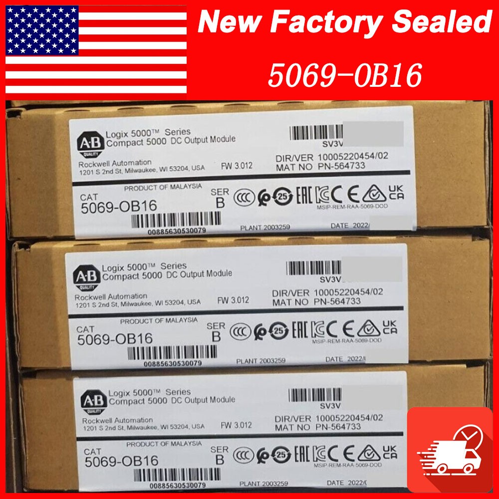 AB 5069-OB16 2023 NEW Sealed Ser B Compact 5000 DC Output Module PLC