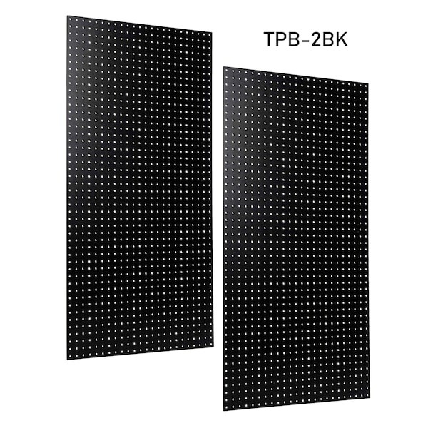 Triton Products Tpb-2Bk (2) 24 In. W X 48 In. H X 1/4 In. D Black Heavy-Duty