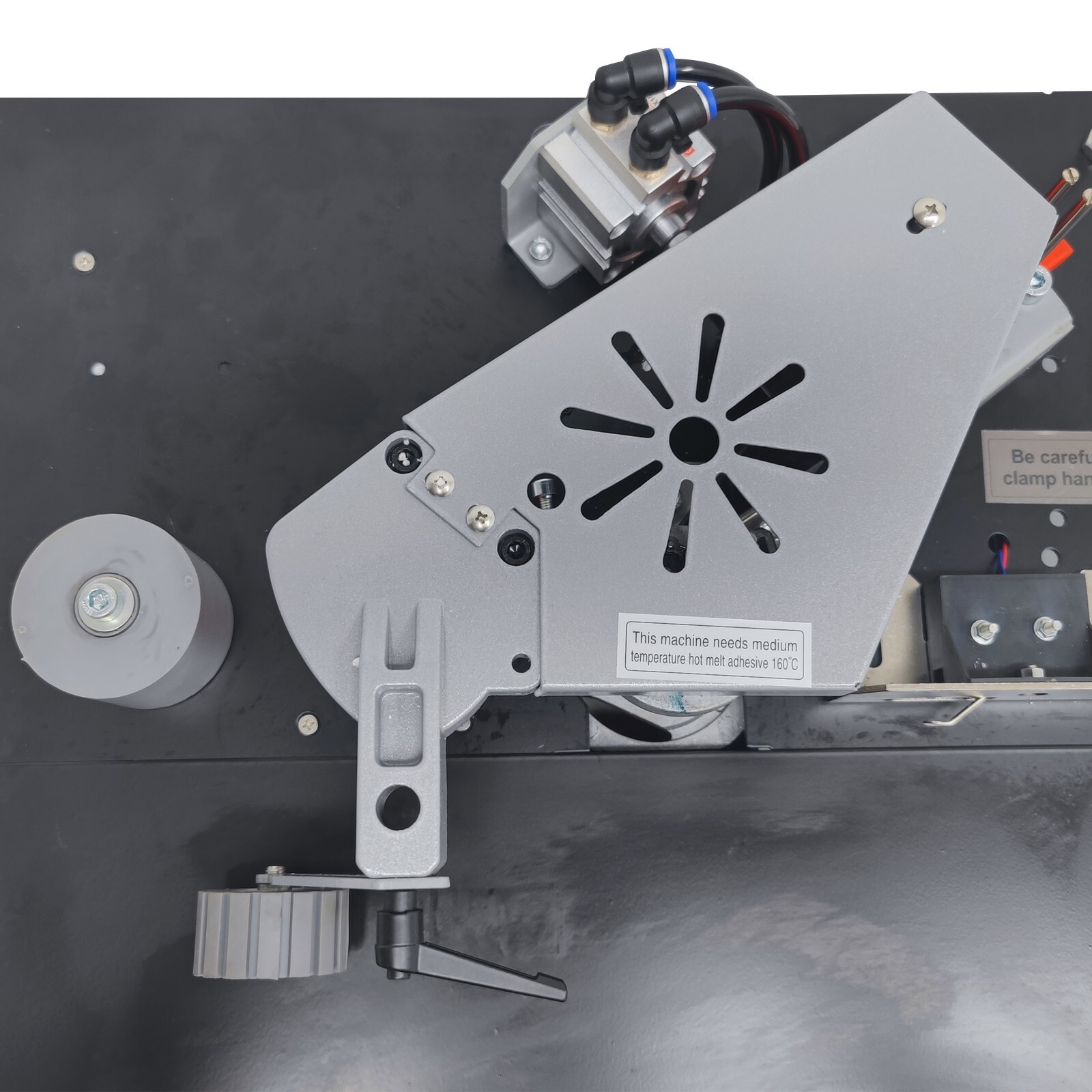 Curved Straight Line Edge Banding Machine 0.275-1.96″ Edge Height 0-6/min 110V