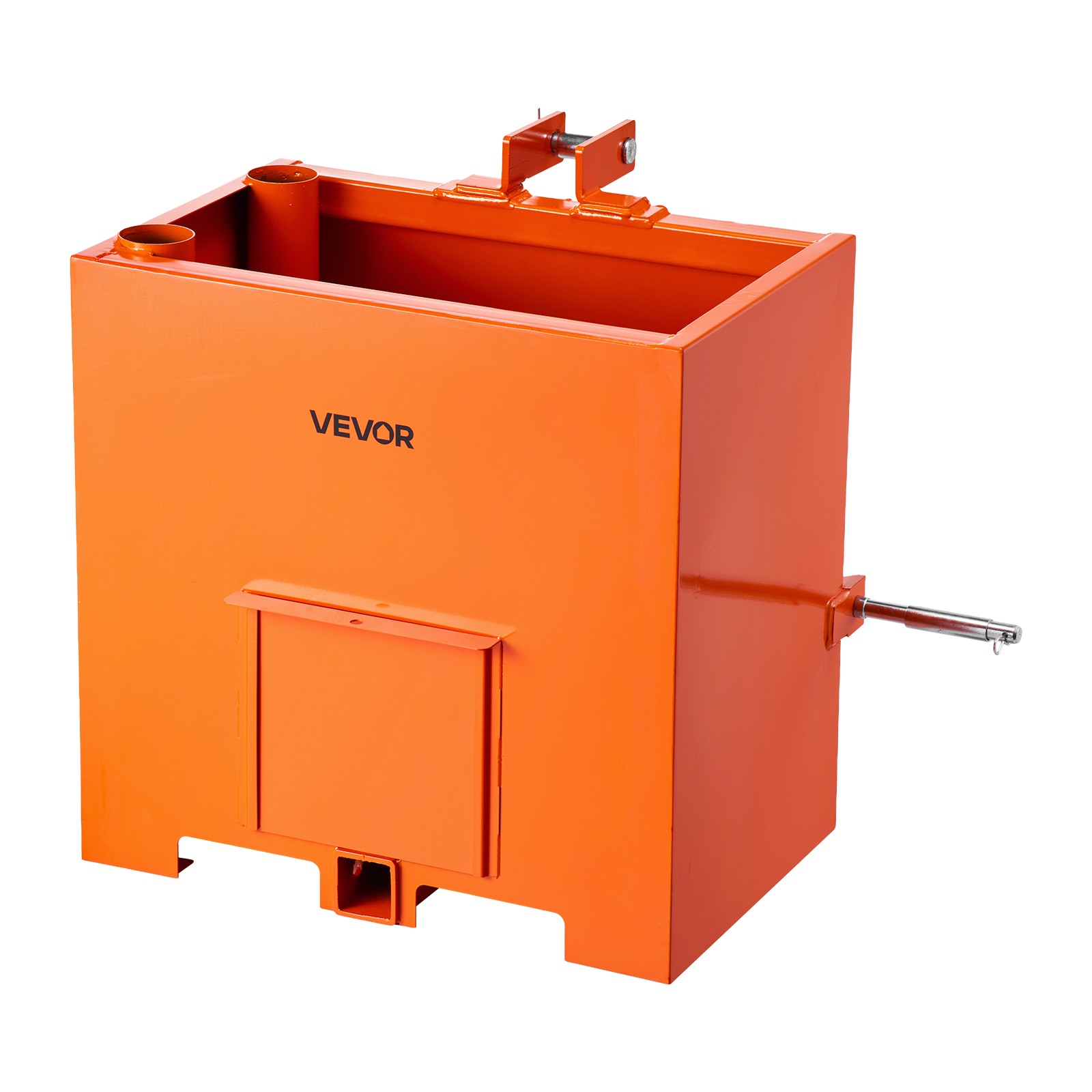 VEVOR Ballast Box 3 Point Category 1 Tractor Quick Tach Hitch 5ft³ 800lbs Orange