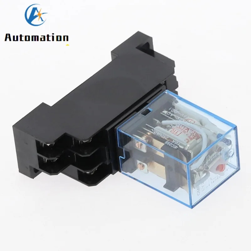 12V 24V 36V 110V 220V 380V DC/AC 10A 8PIN Coil Power Relay DPDT LY2NJ HH62P HHC6