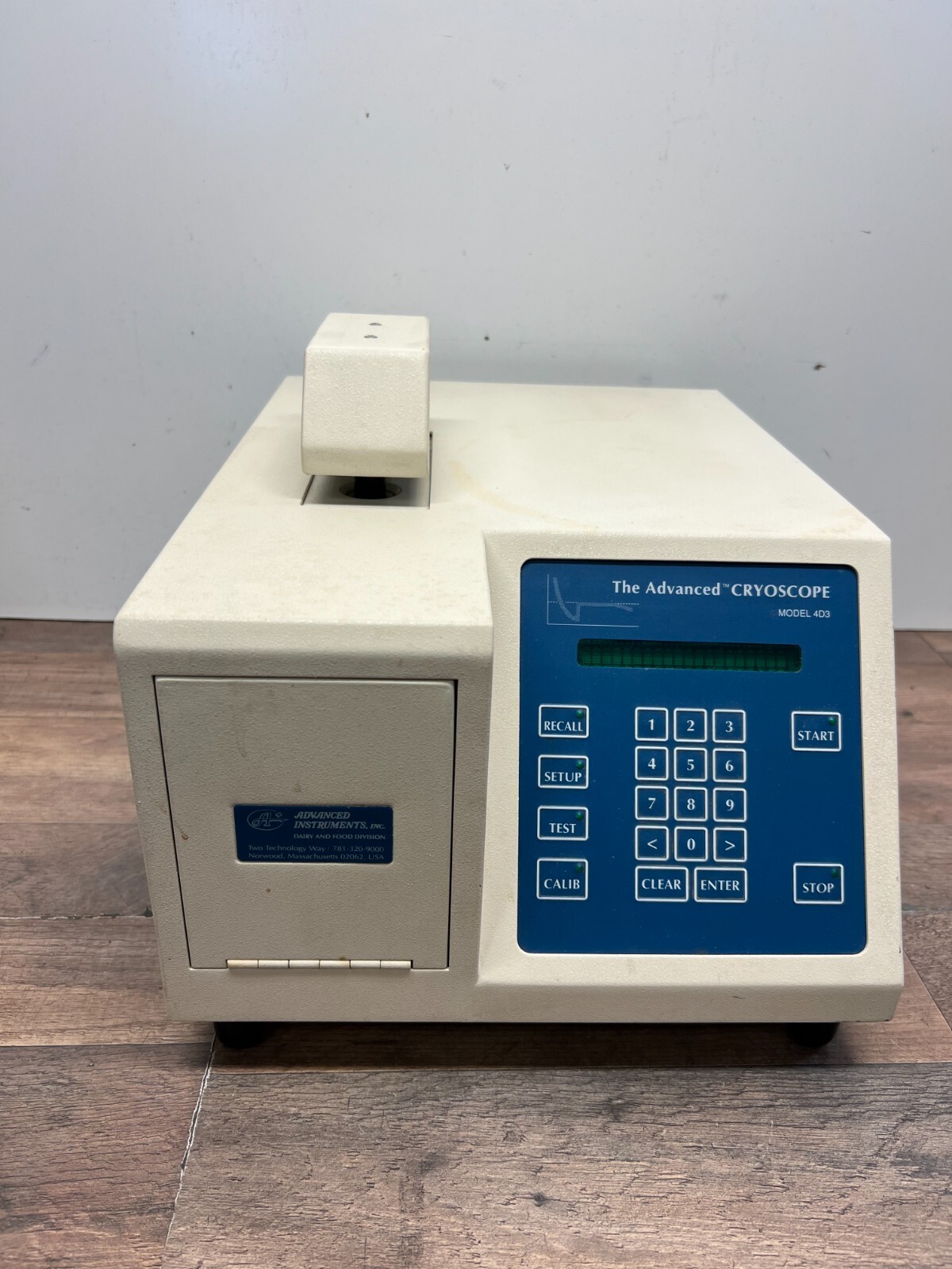 Advanced Instruments Model 4D3 Cryoscope Version 1.0