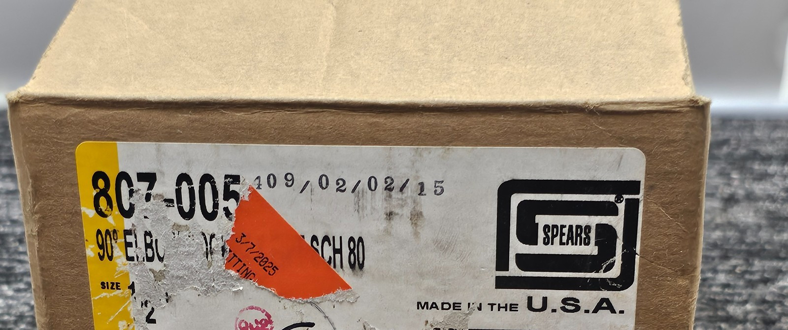 (QTY 14) Spears 807-005 PVC SCHEDULE 80 FITTING 90 Degree Elbow Soc x FPT