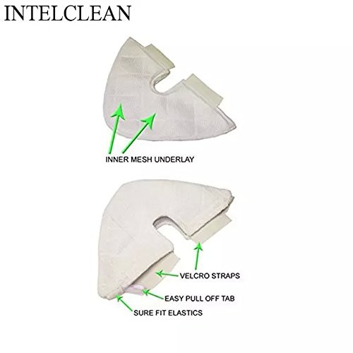 Ecomaid 3 Replacement Triangle Pads Compatible Shark Euro Pro Pocket Steam Mop