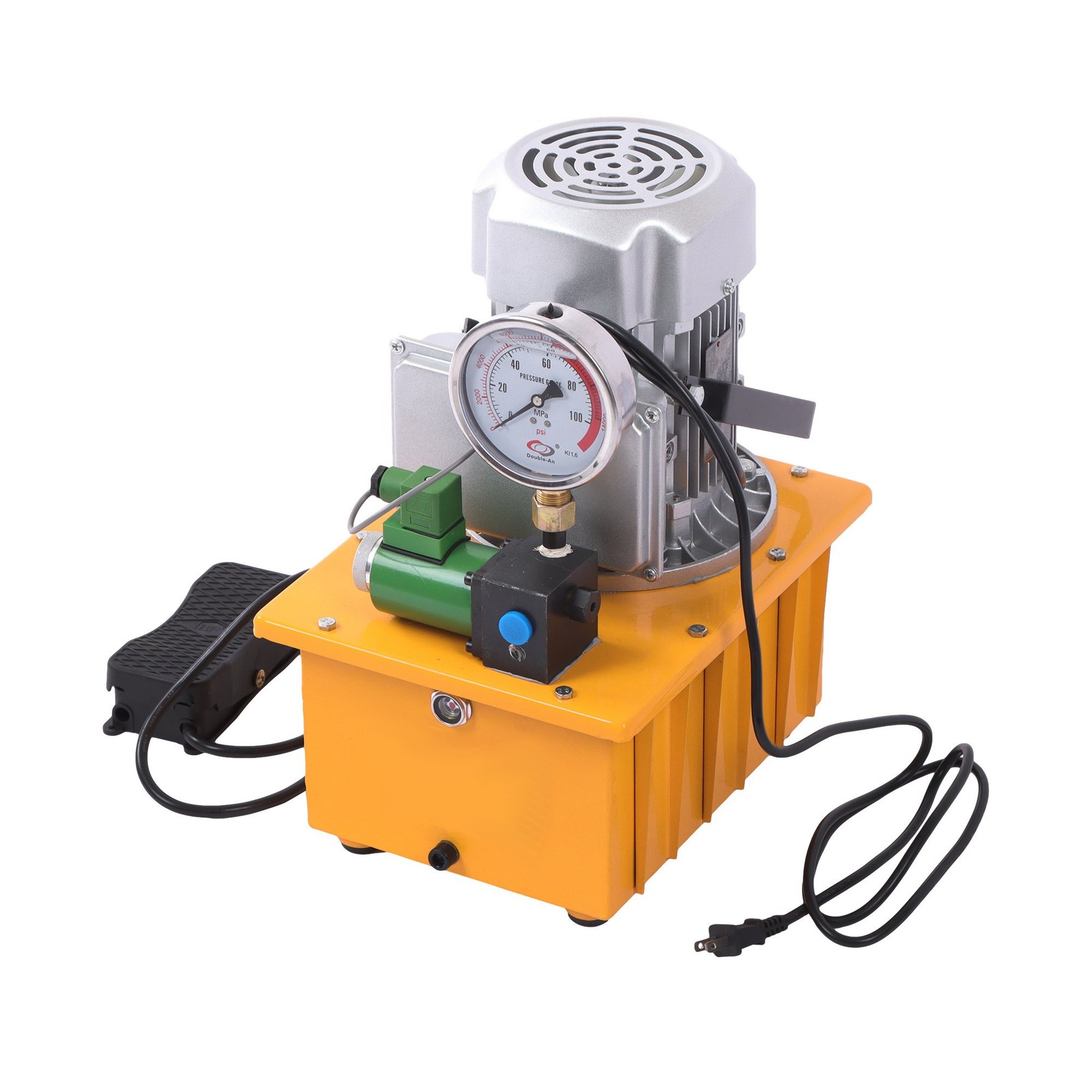 10000 PSI Single Acting Electric Hydraulic Pump 8L Solenoid Valve 110V