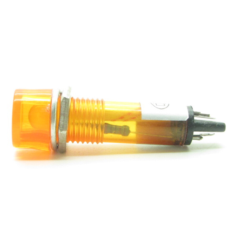 10 x Yellow AC220V 10mm Power Signal Indicator Light Neon Pilot Lamp XD10-3