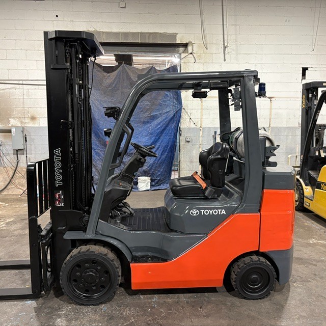 2020 Toyota 8FGCU30 6000lb Used LP Gas Forklift Triple Mast Sideshift 4638 Hours