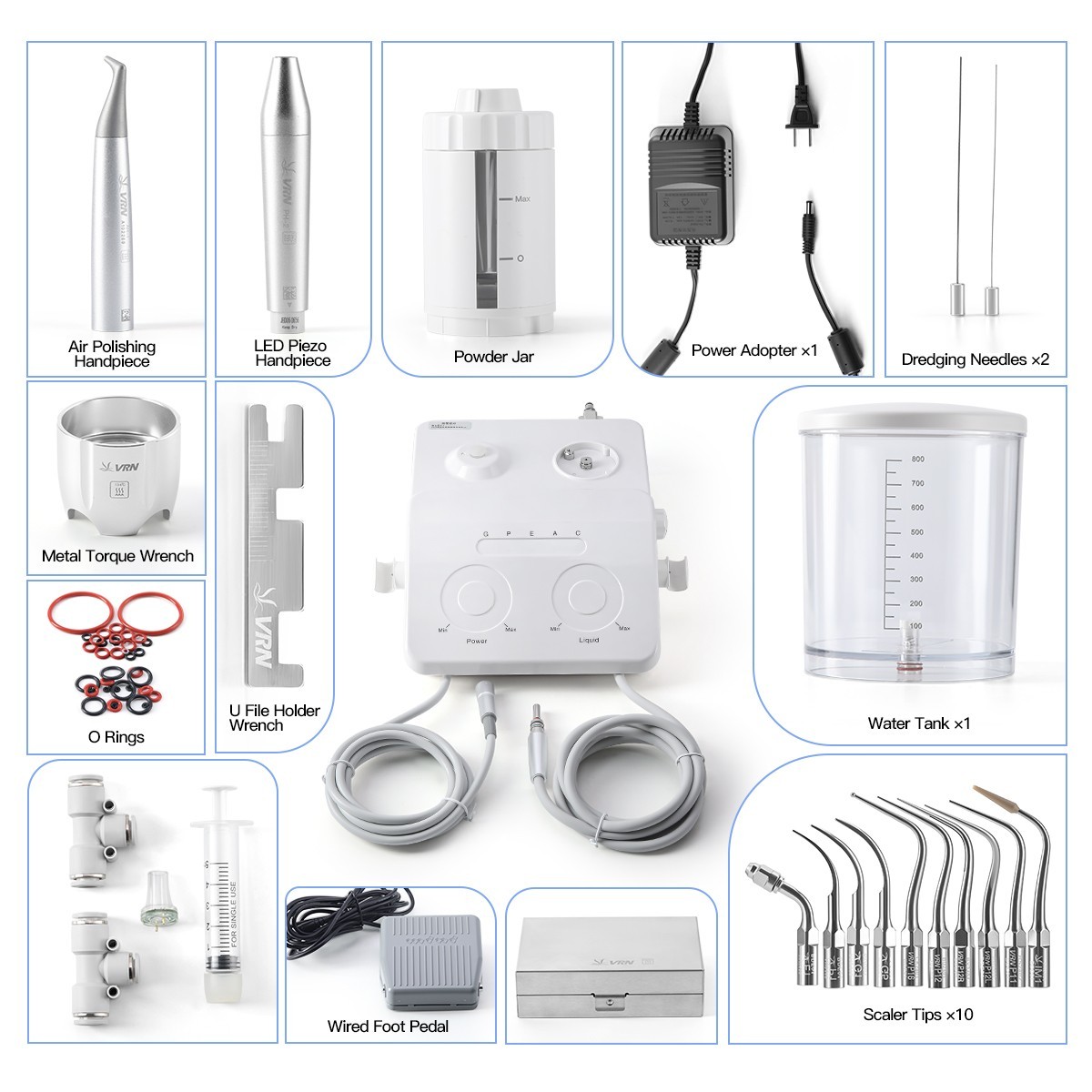 Ultrasonic Scaler Wireless Foot Switch 30kHz Smart Touch Panel for Periodontal