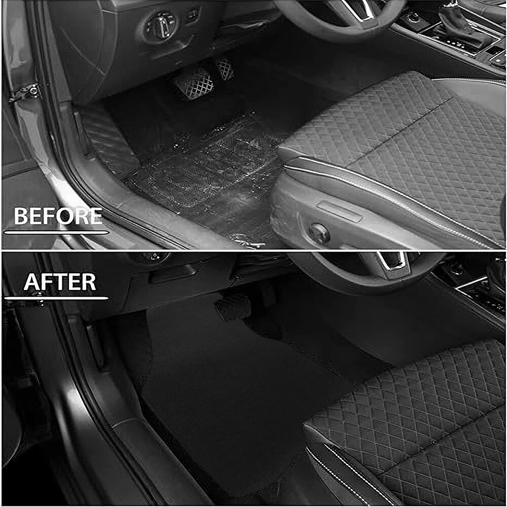 Car Floor Mat Front & Rear Floor Mats Universal Fit for Suvs,Sedans,Vans