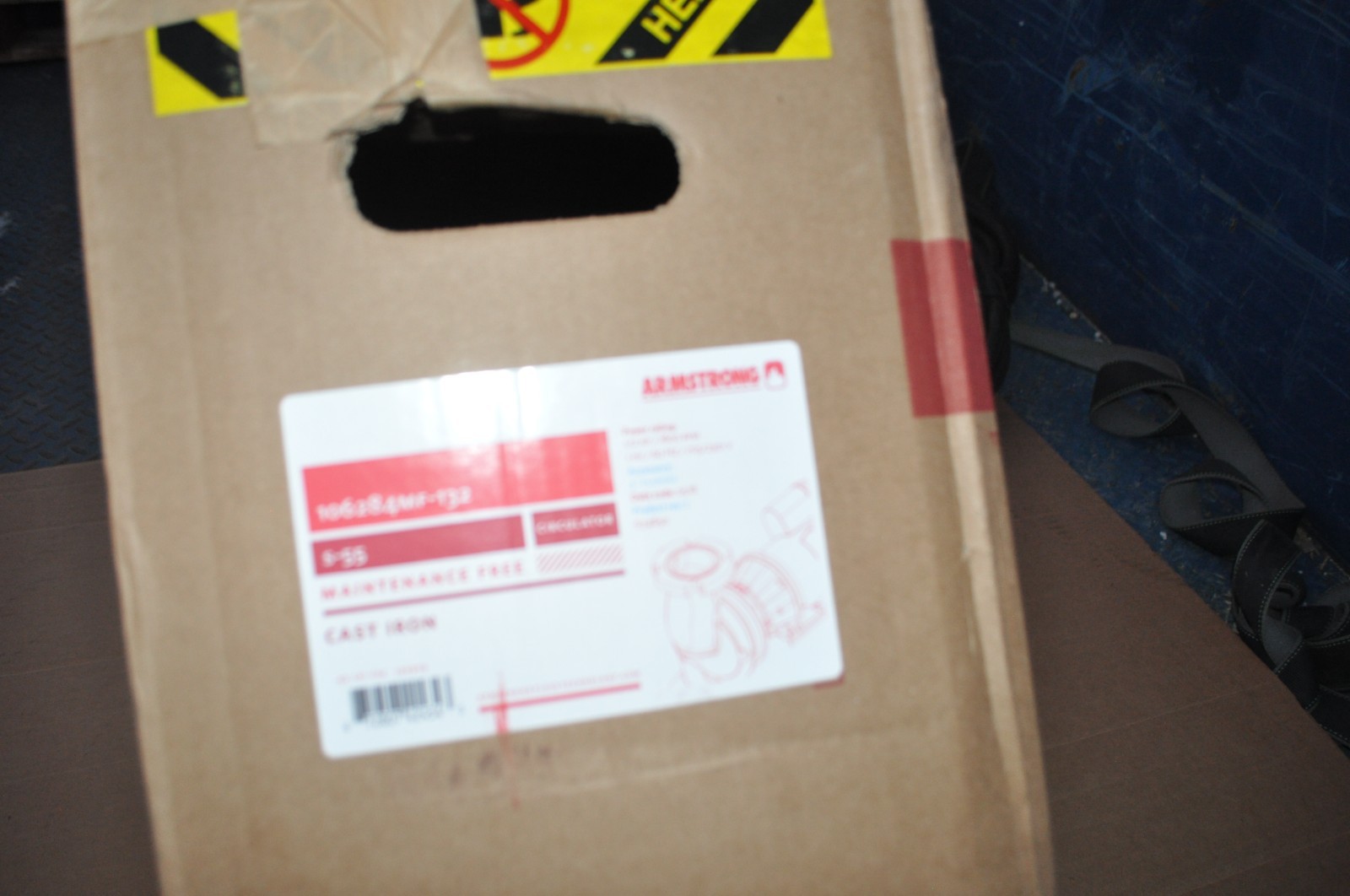 Armstrong CIRCULATOR PUMP 106284MF-132 1/2 HP 3″ FLANGE HYDRONIC S-55 NEW