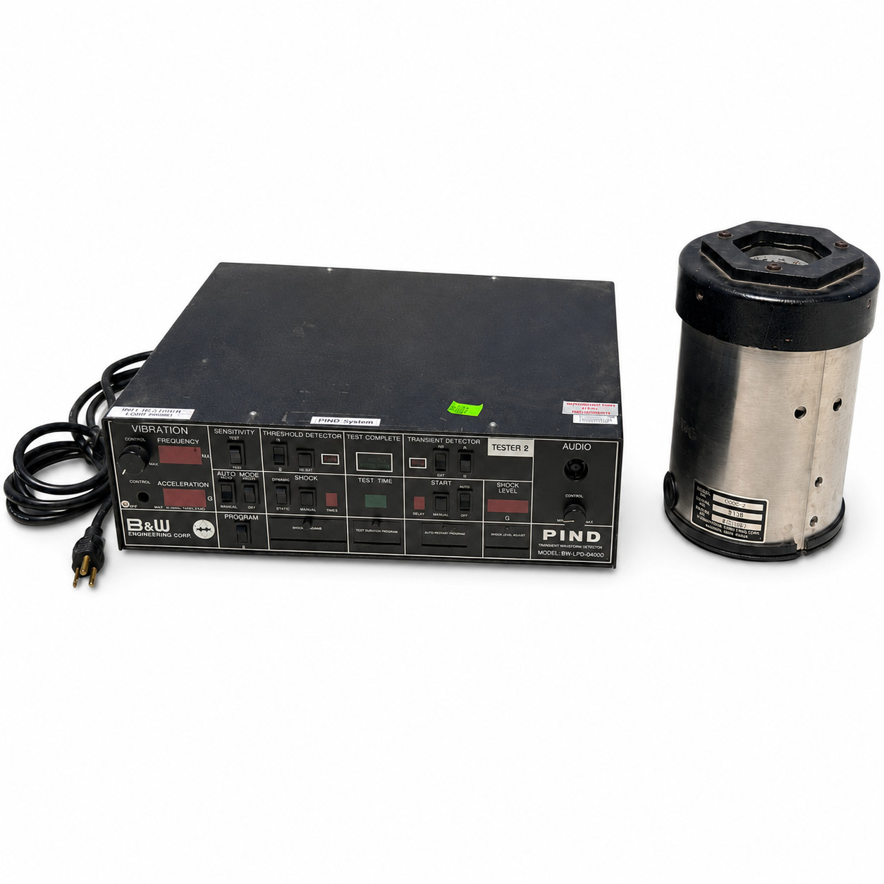 B&W BW-LPD-D4000 PIND Particle Impact Noise Detector w/ 100C-2 Shaker