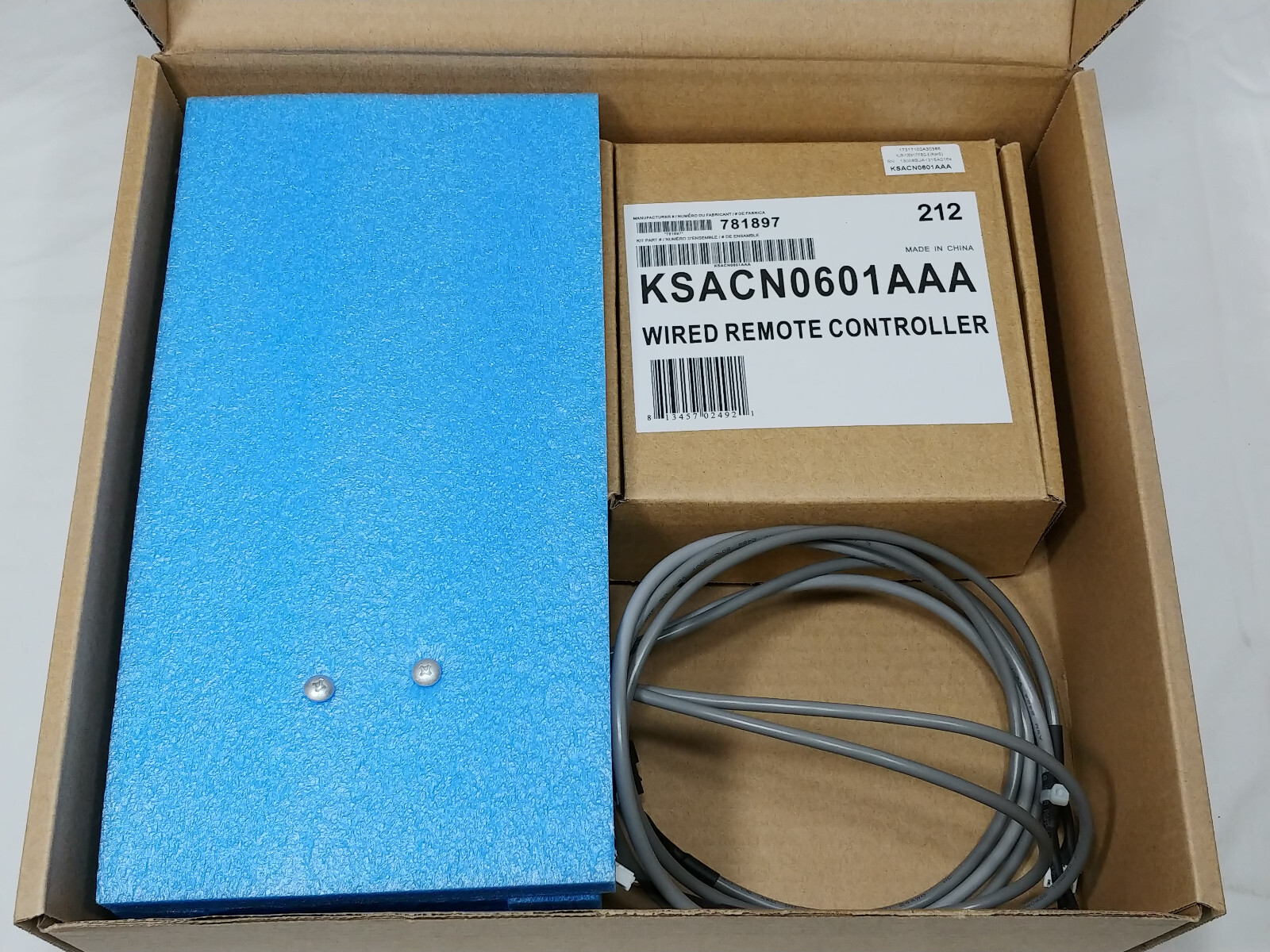 Carrier HVAC KSACN0601AAA Wired Remote Control 7-Day Programmable Thermostat