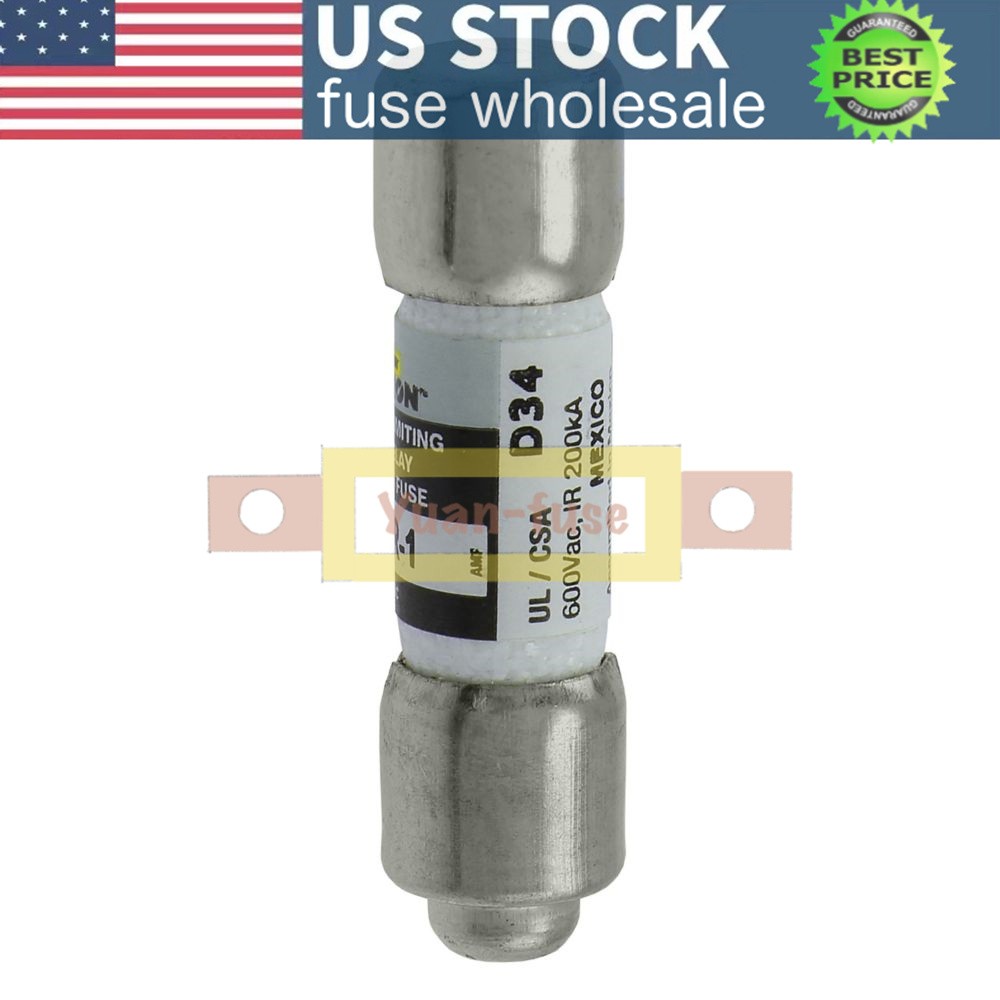 10PCS New Eaton Bussmann Series Time-delay Fuse FNQ-R-1-1/2 1.5A 600V