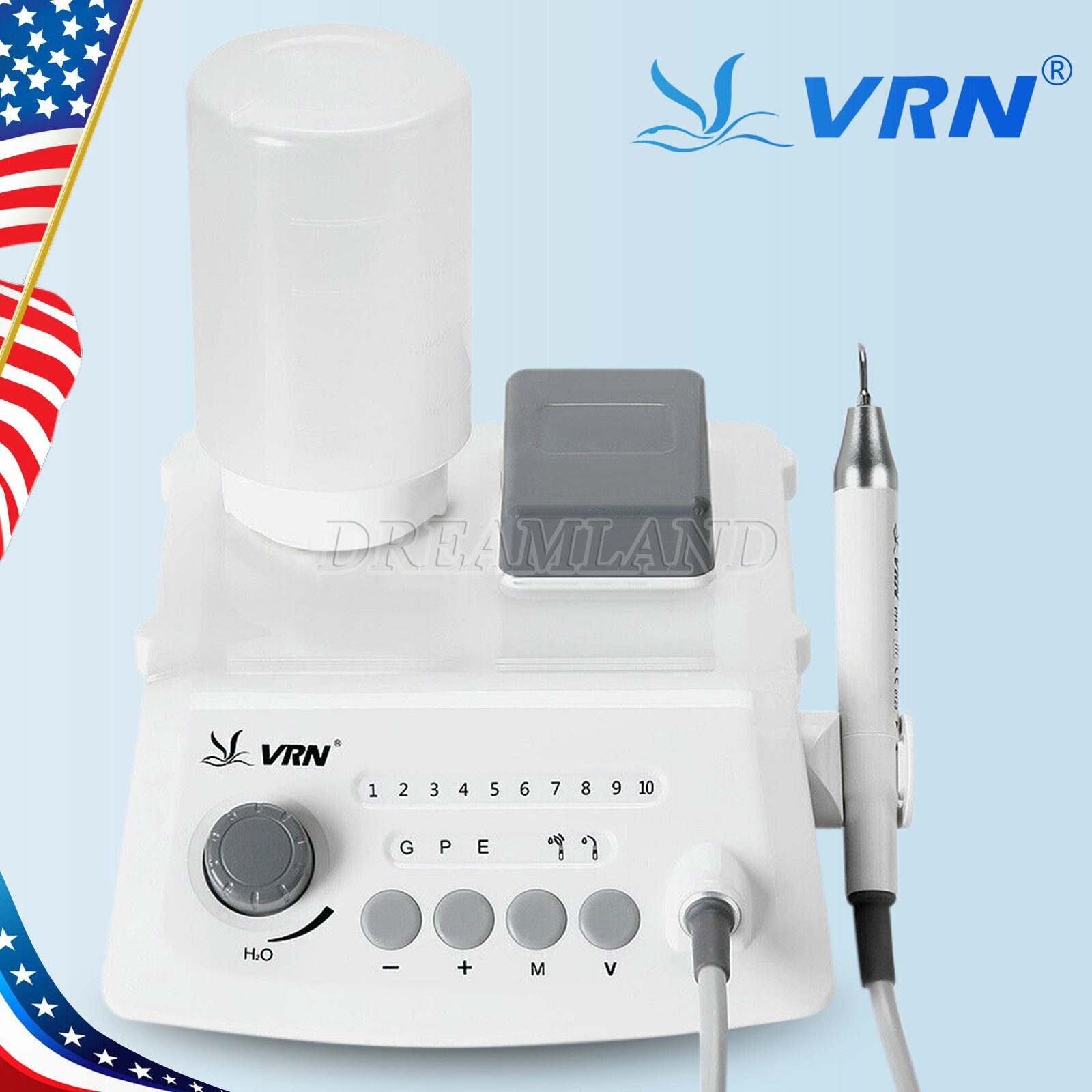 UPS VRN Dental Portable Ultrasonic Piezo Scaler A8 LED Detachable Handpiece