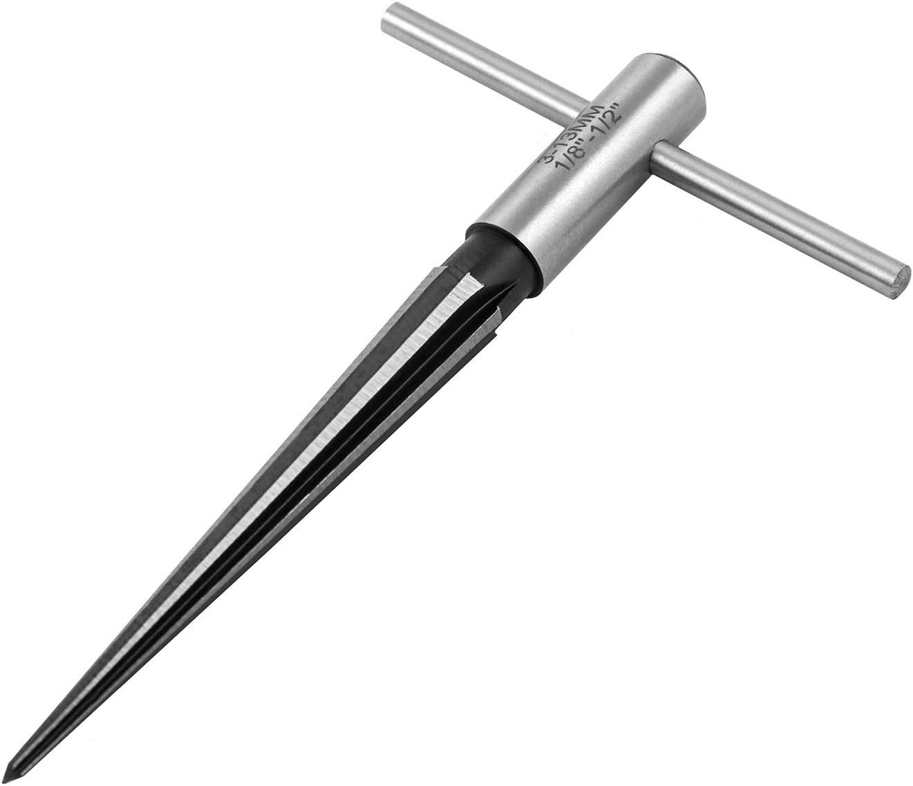 High-Quality 1/8″ to 1/2″ Tapered Straight Flute Reamer Tool with T-Handle