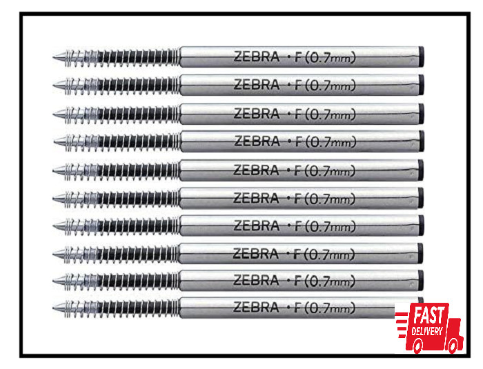 Zebra Pen Refills 0.7Mm Pack of 10 F-701