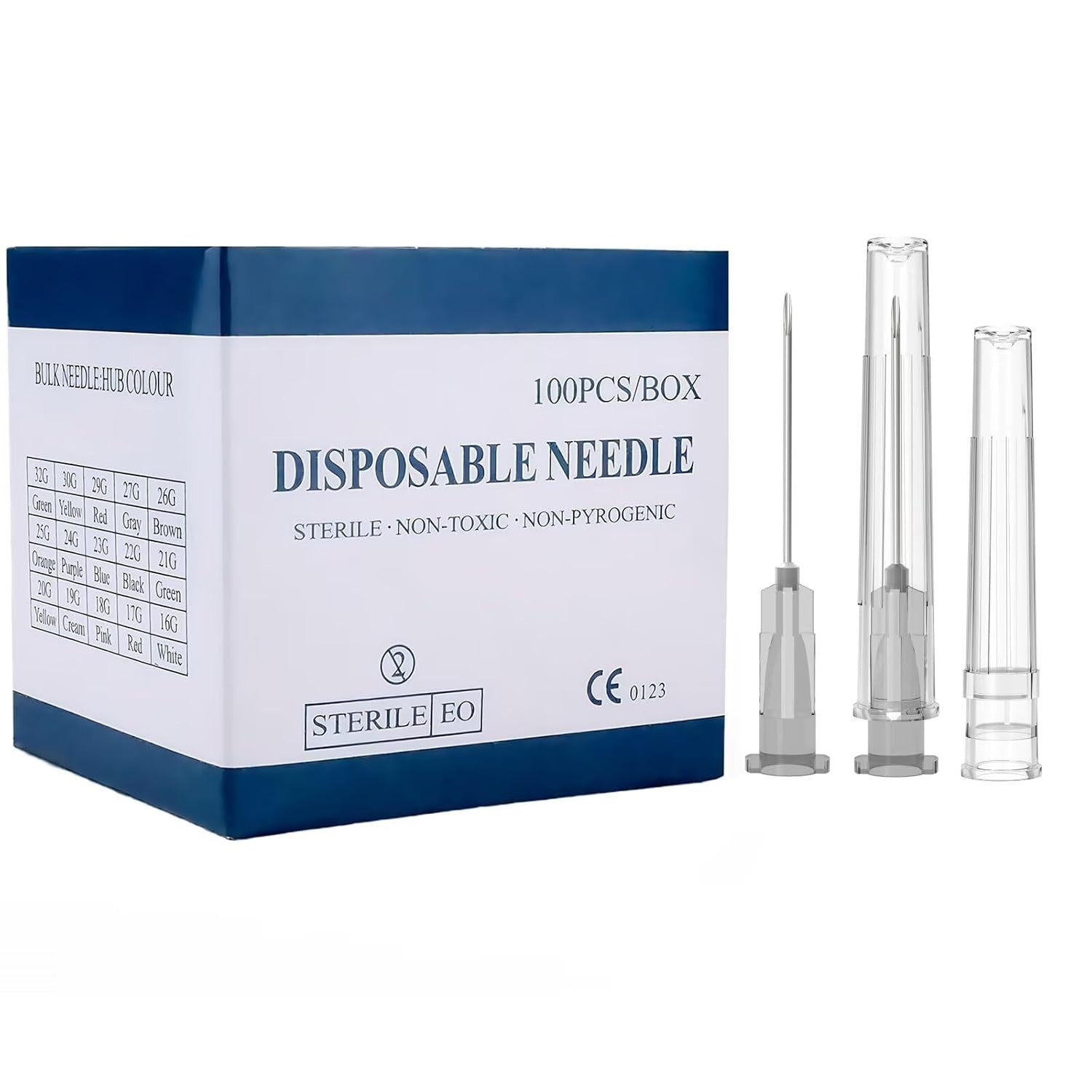 27 Gauge 1″ Hypodermic Needles – 100 Pack
