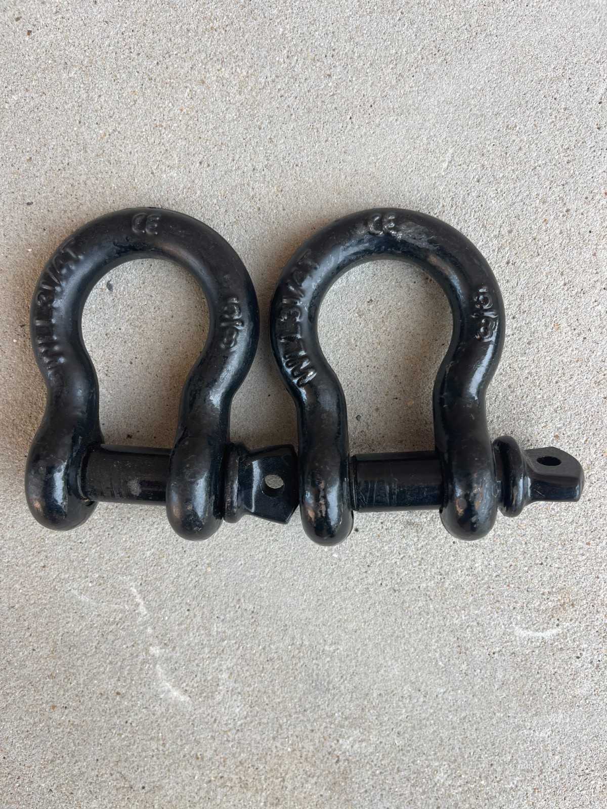 LOT- 2 Crosby (CE), WLL 3-1/4 Ton, 5/8 Pin Anchor Shackles; New Old Stock