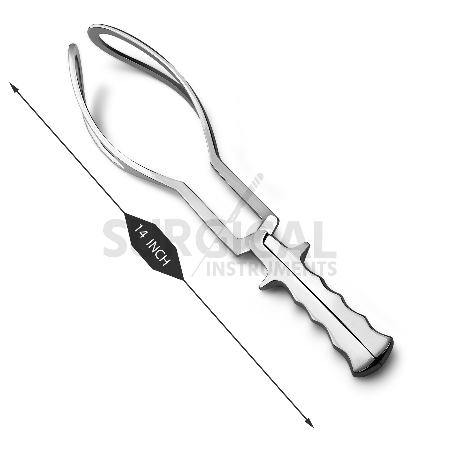 Simpson Obstetrical Forceps 14″ Fenestrated Jaws Surgical Gynecology German Grad