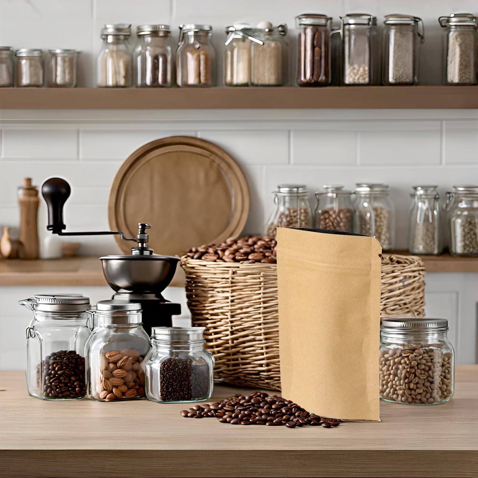 Evergreen Goods Resealable Brown Food Grade Kraft Bags…