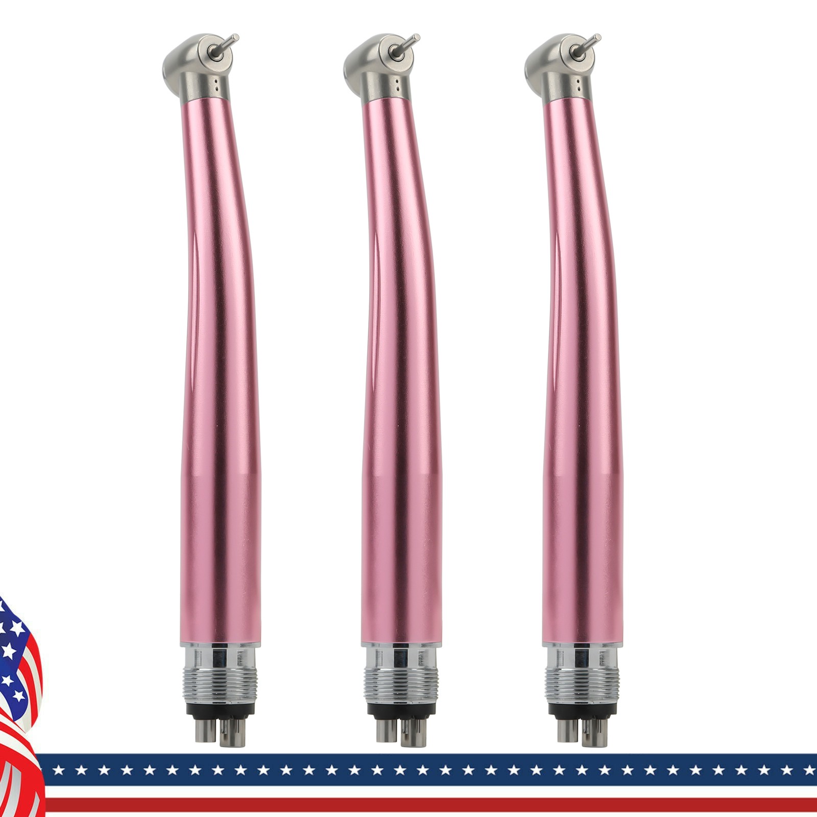US NSK Dental High Speed Handpiece Air Turbine Anti-retraction 4 Hole Colorful