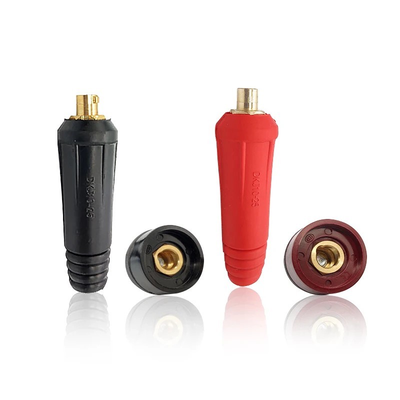 Welding Cable Quick Connector 4pc Set Male Plug Female Socket Dinse DKJ10-25