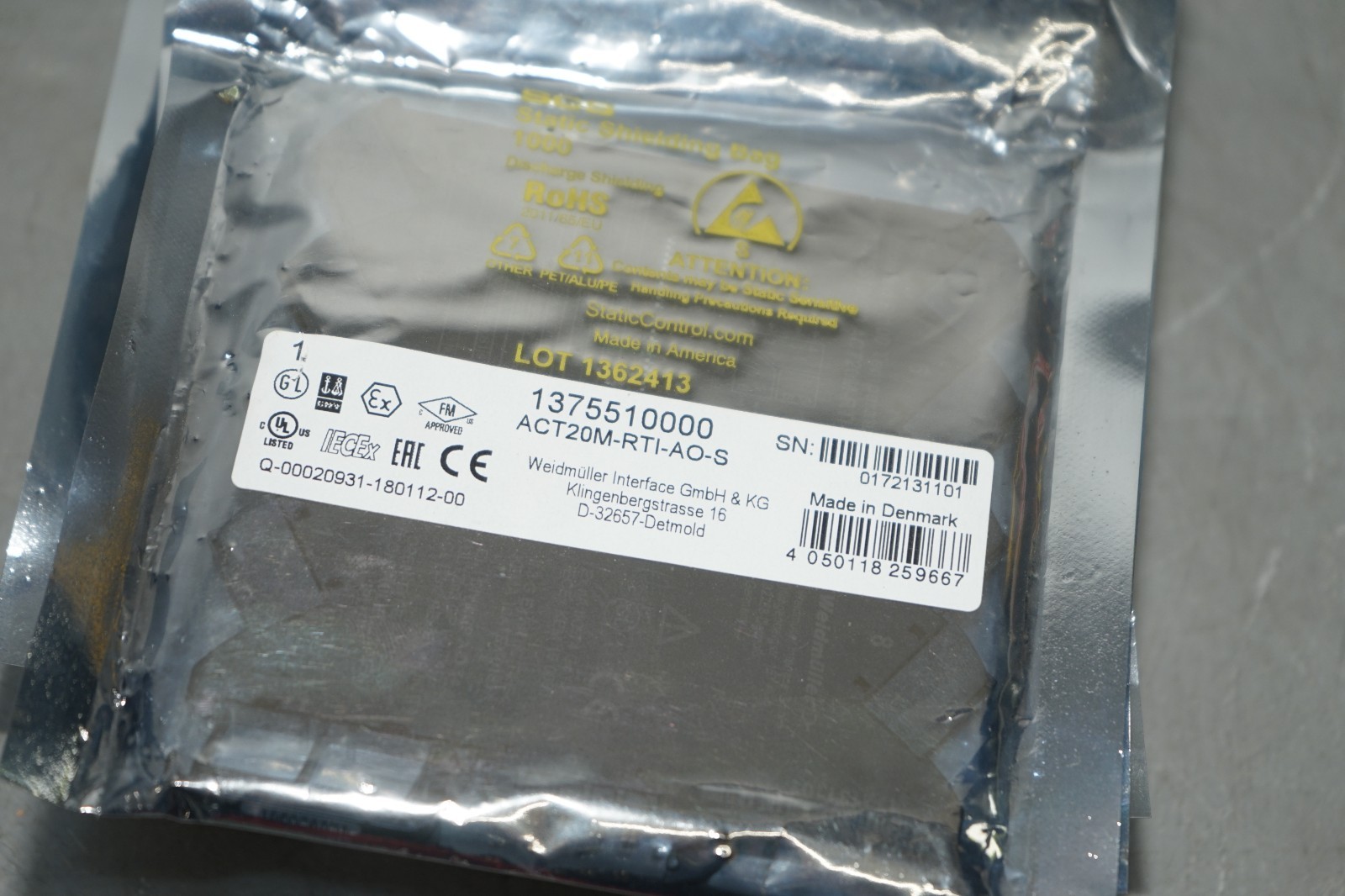 ^ Weidmüller ACT20M-RTI-AO-S Signal Isolator/Transmitter 1375510000 #X5193