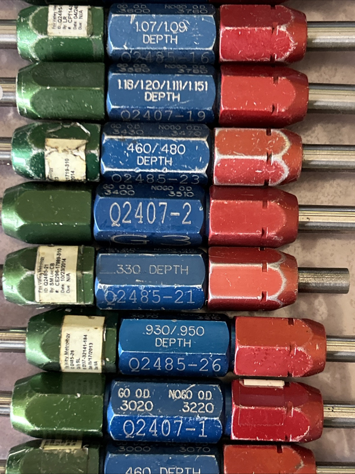 [LOT OF 11!] ATLAS 0.3000-0.4000 Go / No-Go OD Gages (Mixed Lot) _FAST SHIPPING!