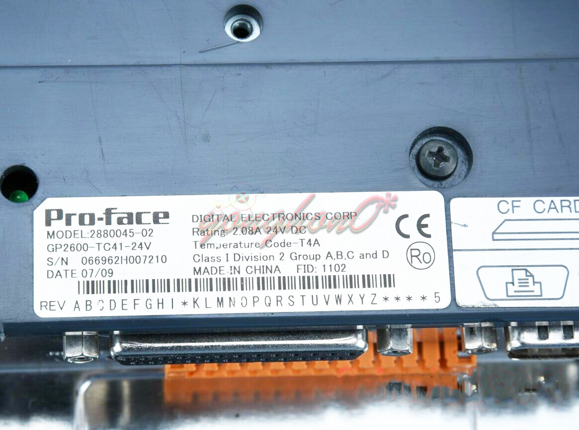 Used One Proface Pro-face GP2600-TC41-24V Touch Panel GP2600TC4124V