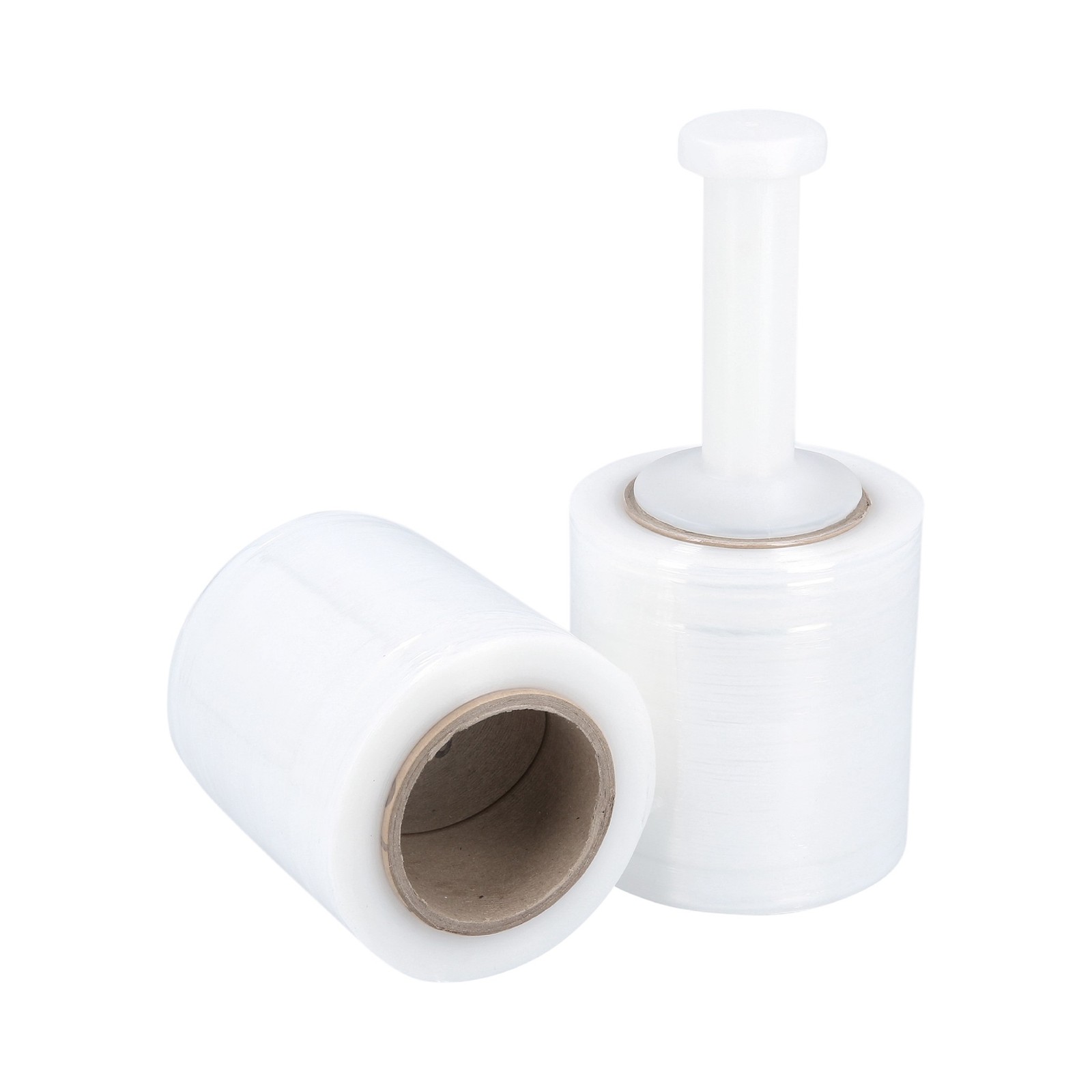 12 Rolls Stretch Wrap Plastic Bundle Banding Film 5″ x 1000′ + 1 Plastic Handle