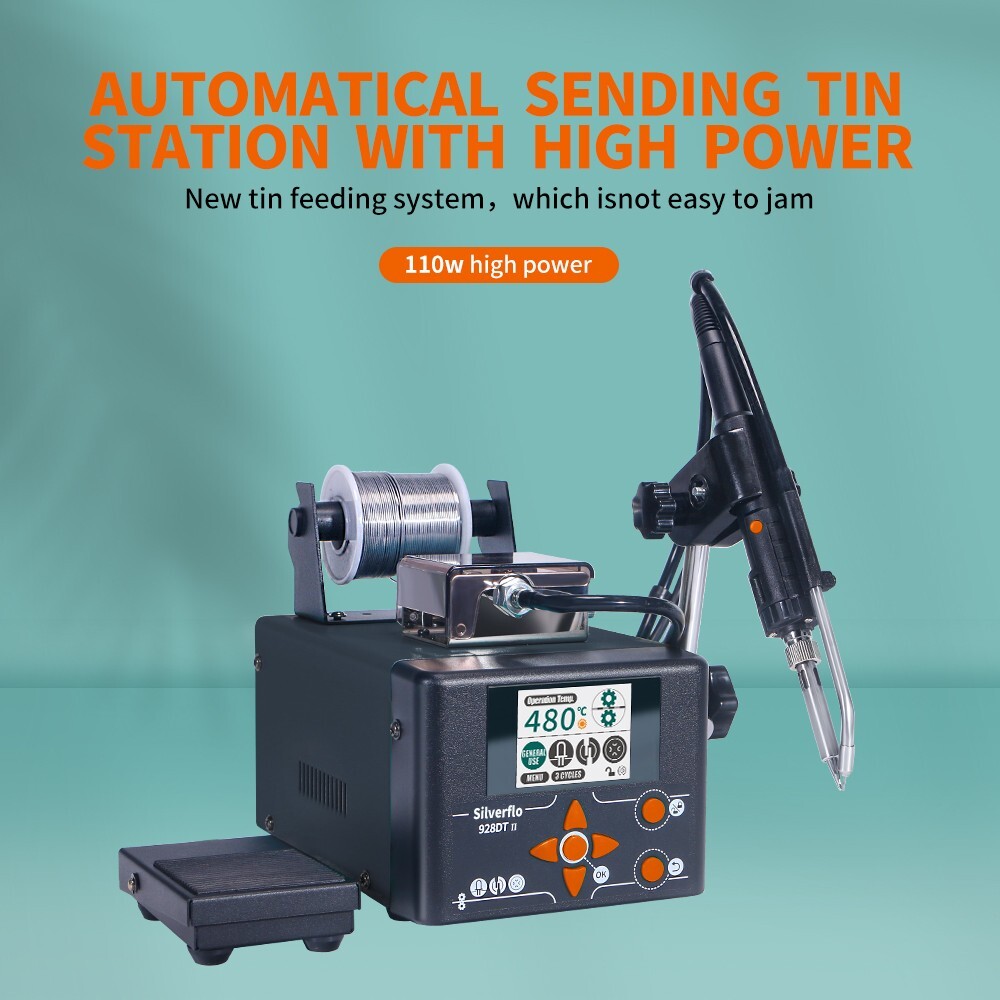 928DT-II Precision soldering station Auto Tin Feeder Dual Modes of Soldering
