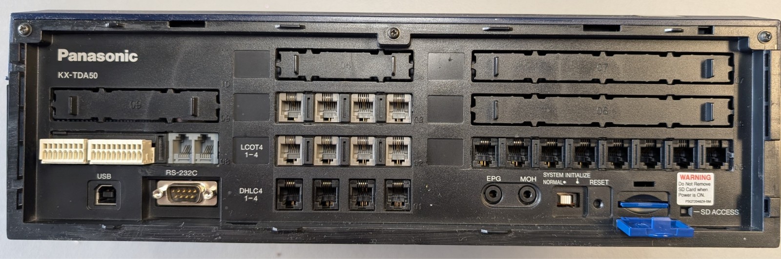 Panasonic KX-TDA50 phone system includes KX-TVA50 VM and 10 phones-EXCELLENT