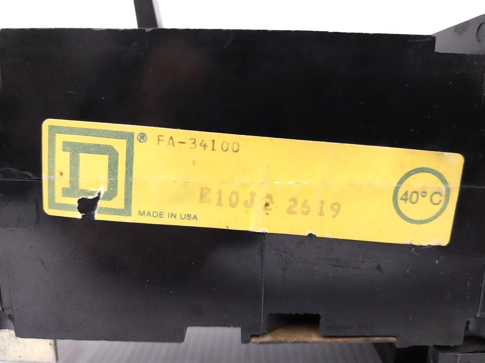 Square D 100 Amp I-Line Circuit Breaker 240/480 VAC 3 Pole FA34100