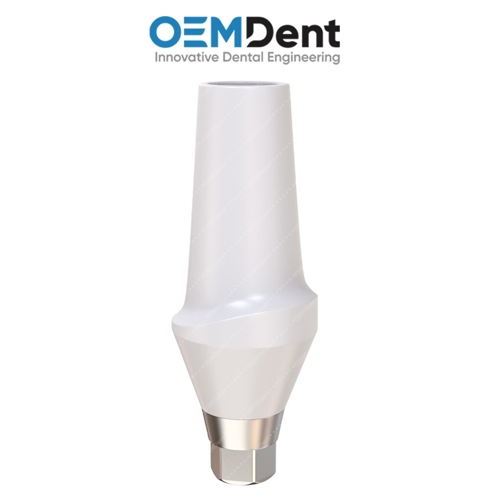 Straight Zirconia Abutment With Titanium Base Compatible NobelActive®️NP Conical