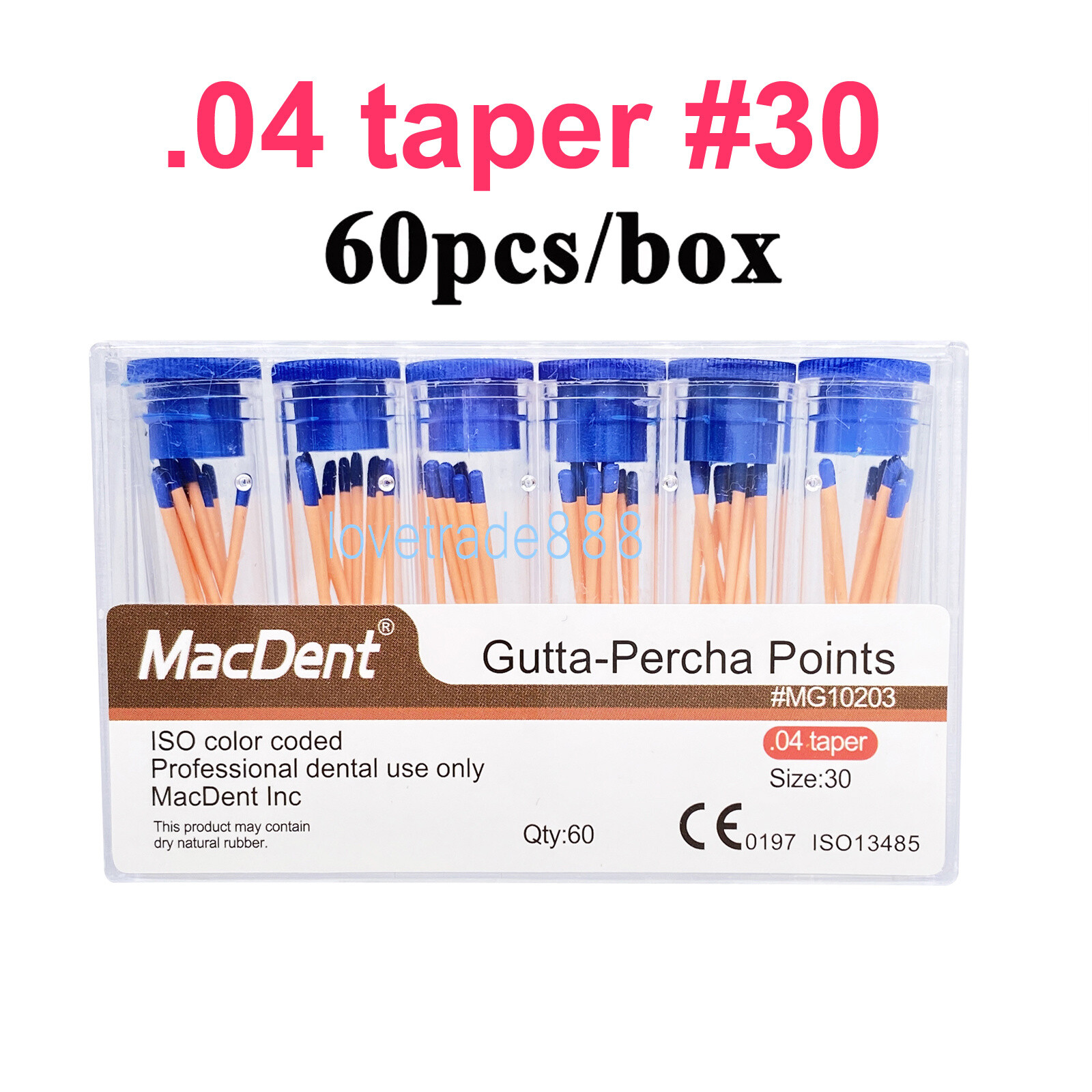 MacDent Dental Endodontic Gutta Perch & Absorbent Paper Points Taper .02/04/06