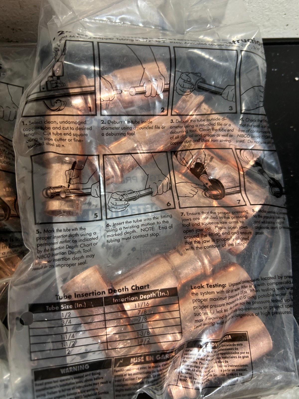 125 – NIBCO VIEGA PROPRESS COPPER PRO PRESS FITTINGS 3/4″ NIB. MADE IN USA