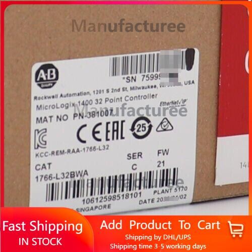 New Factory Sealed AB 1766-L32BWA SER C MicroLogix 1400 32 Point Controller