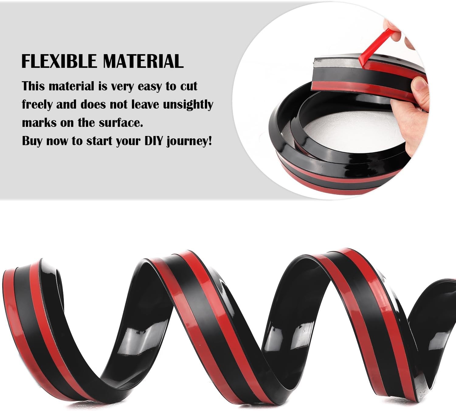 4.9Ft Rear Spoiler – 3D Glossy Roof Spoiler Trunk Spoiler Material Type: Black