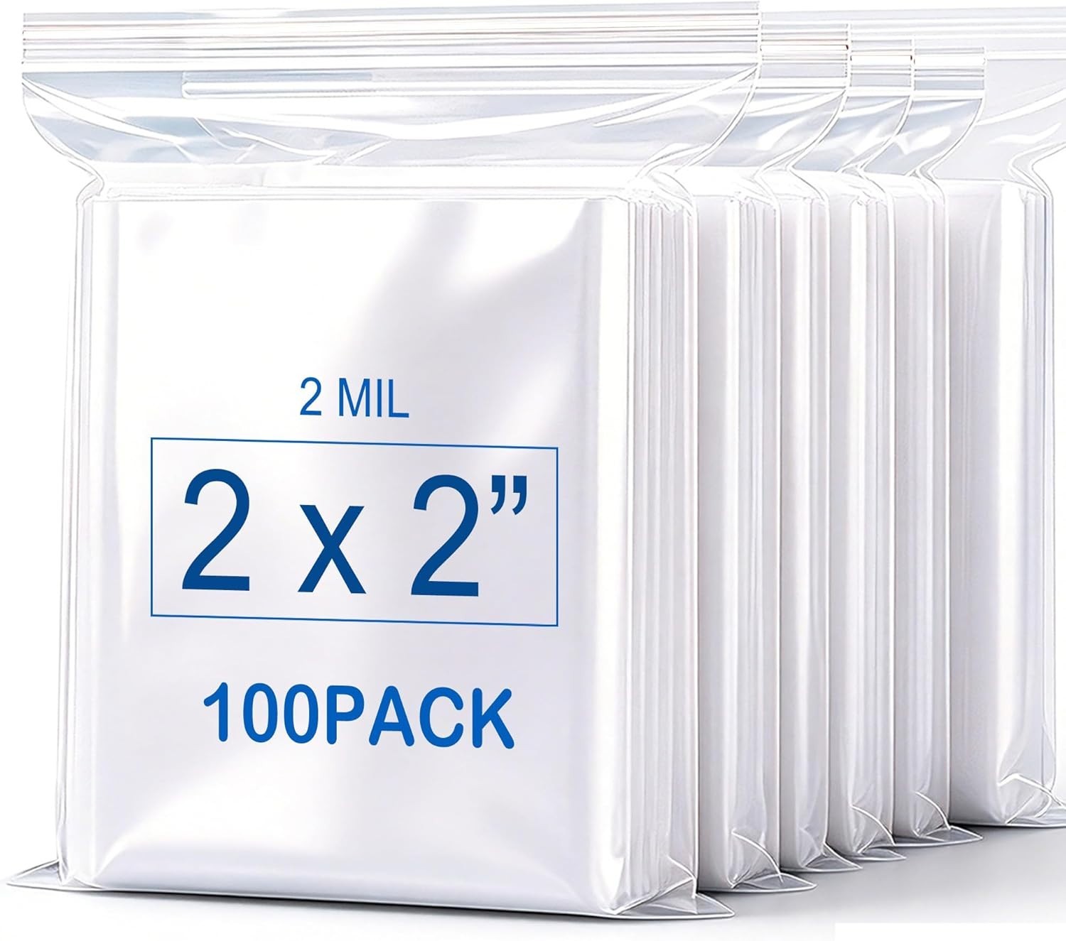 Versatile 2»X 2» Clear Zip Lock Bags – 100 Count for Jewelry, Photos & More
