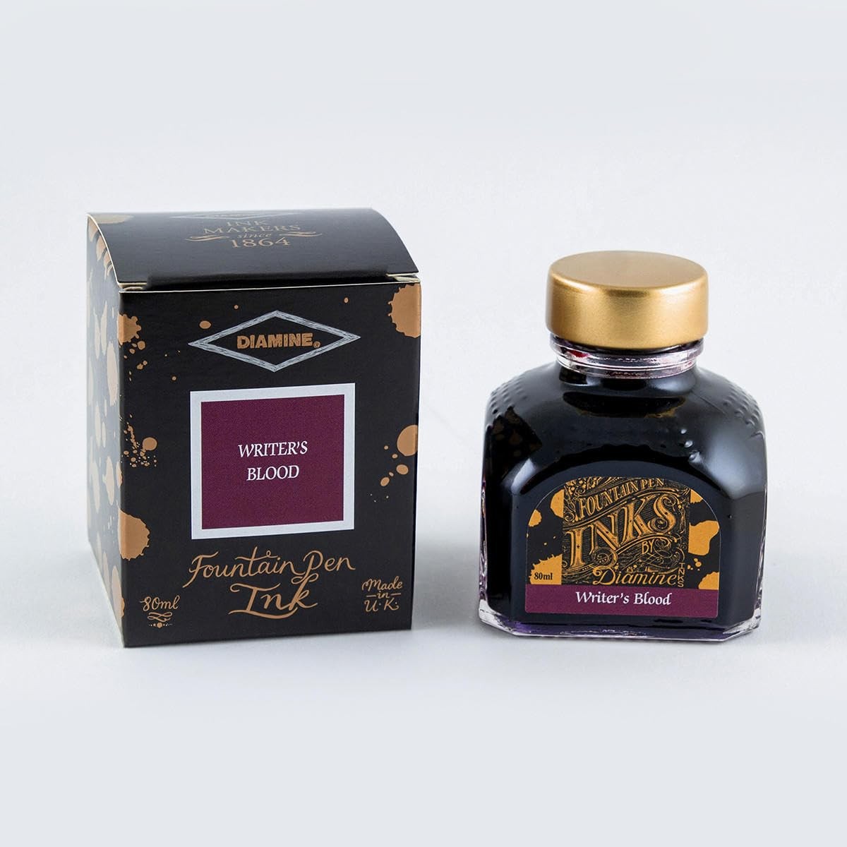 Diamine 80ml Bottled Ink – Special Edition – Writer’s Blood 2.7 fl oz