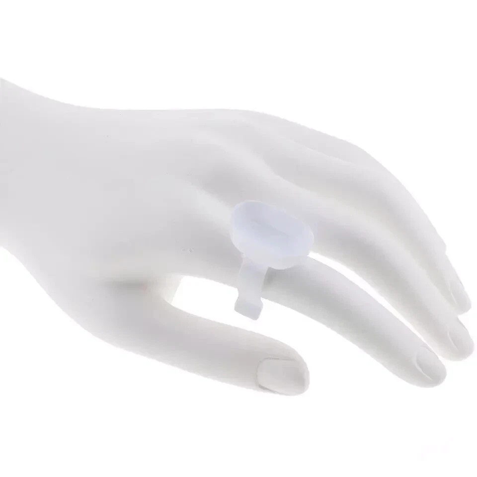 100 Pcs/Bag Disposable Dental Plastic Endo Mixing Endo Finger Ring Bowl Cup Tool