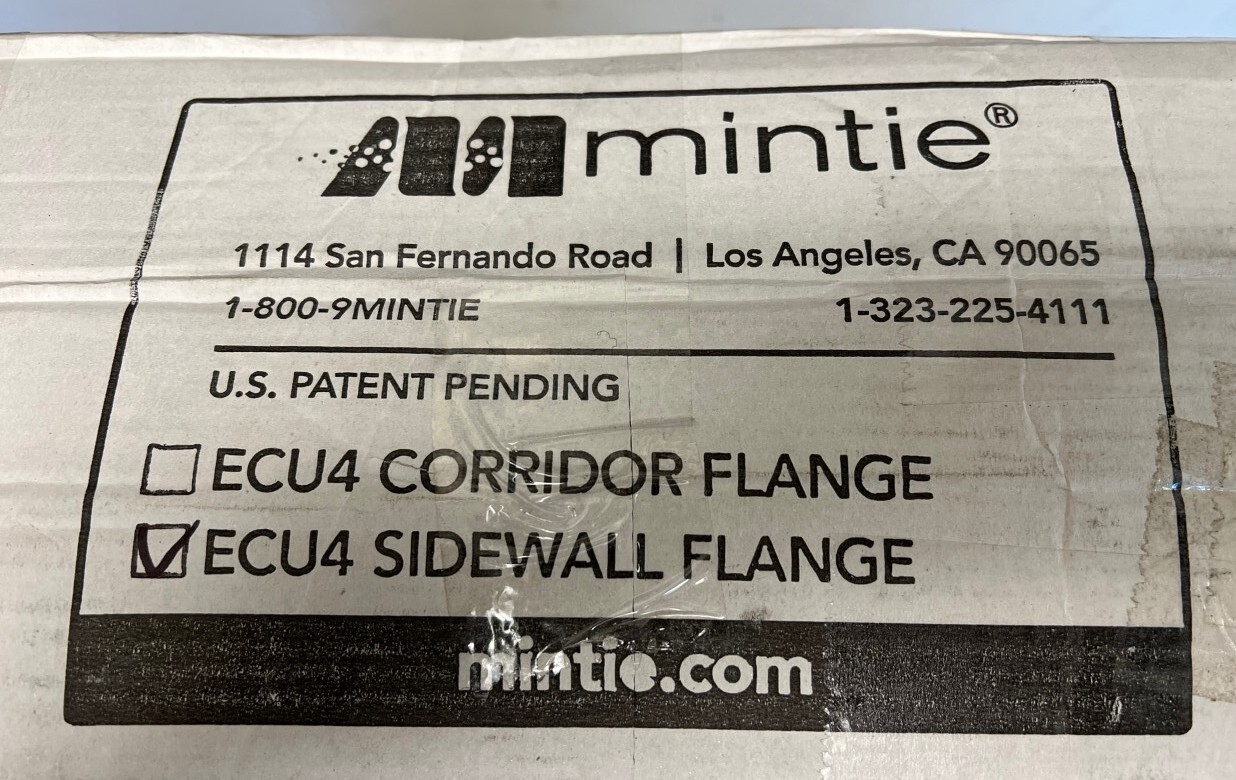 MINTIE TECHNOLOGIES MTIECU4-SWF SIDEWALL FLANGE KIT, 55EL18, NEW!