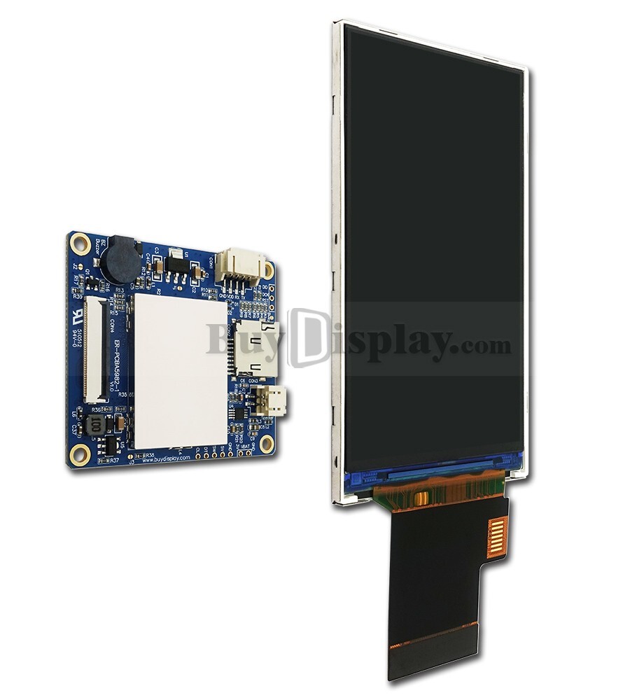 3 inch 480×854 Bar Type HMI Display Intelligent Smart UART TFT LCD