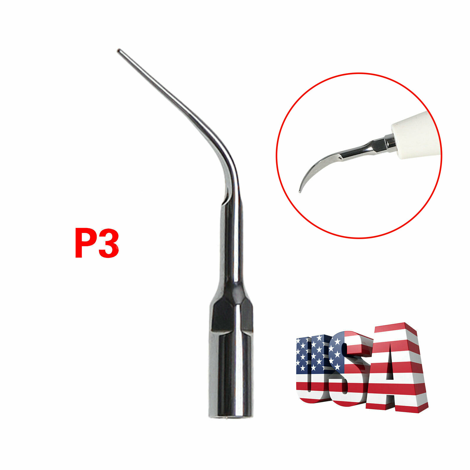 5 Puntas Tips ultrasónico dental Fit EMS Cavitron DTE SATELEC pieza de mano